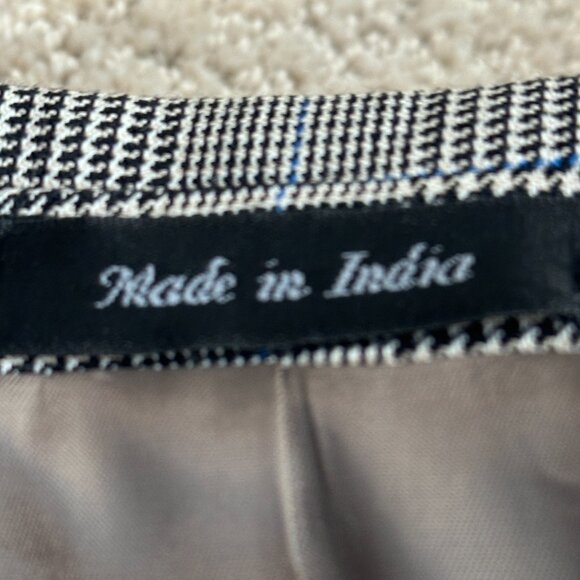 Lauren Ralph Lauren Blazer Sports Coat Wool Gray Glen Plaid 2 Button Preppy 44R - Picture 9 of 16